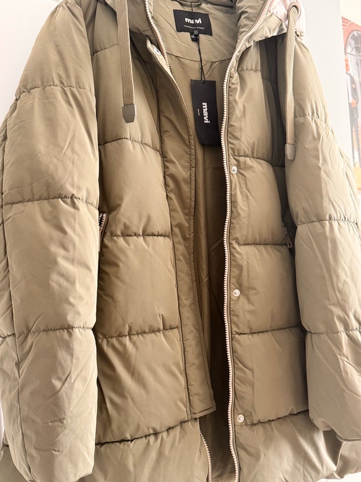 Yeşil kadın şişme mont - Görsel 4