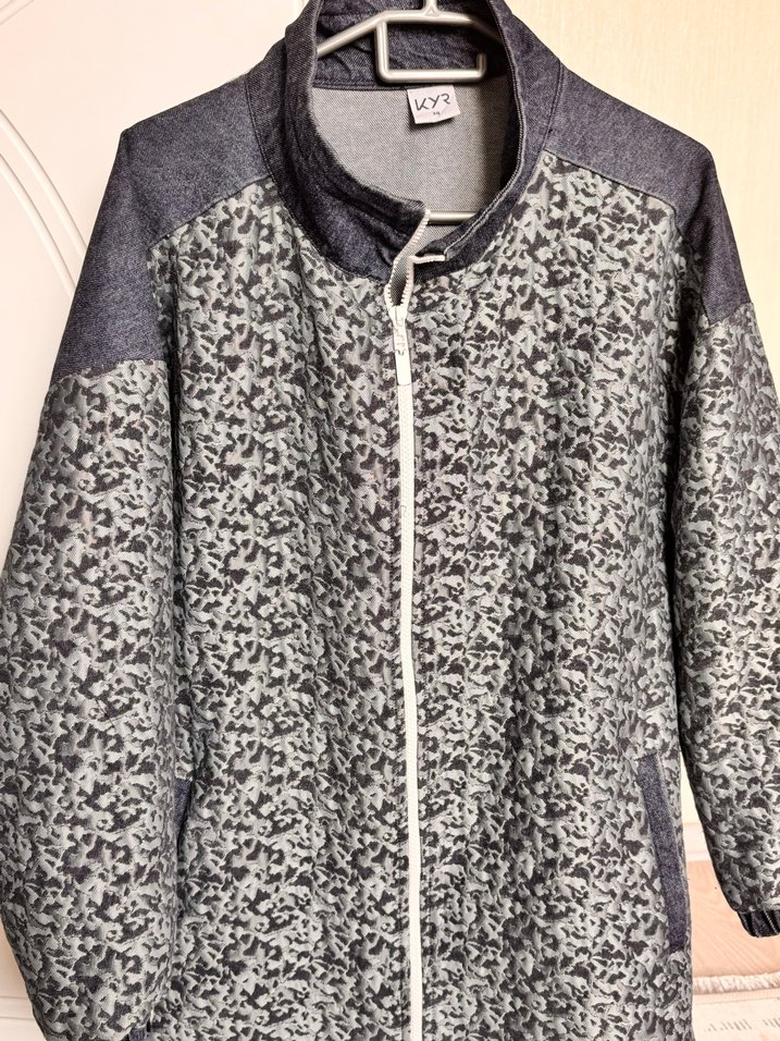 Desenli kot ceket - Görsel 2