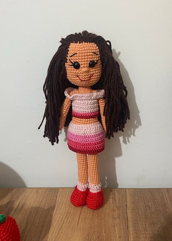 Renkli Örgü Bebek Oyuncak - Görsel 2