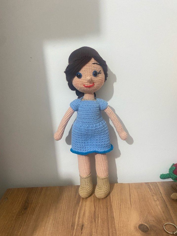 Mavi El Örgüsü Bebek , amigurumi - Görsel 2