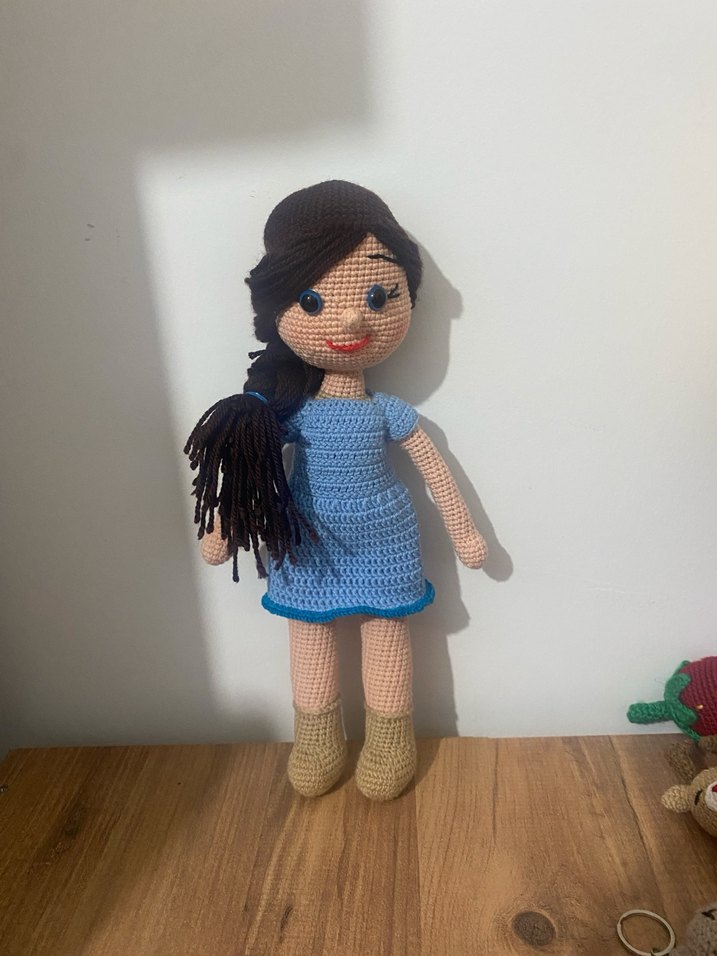 Mavi El Örgüsü Bebek , amigurumi - Görsel 3