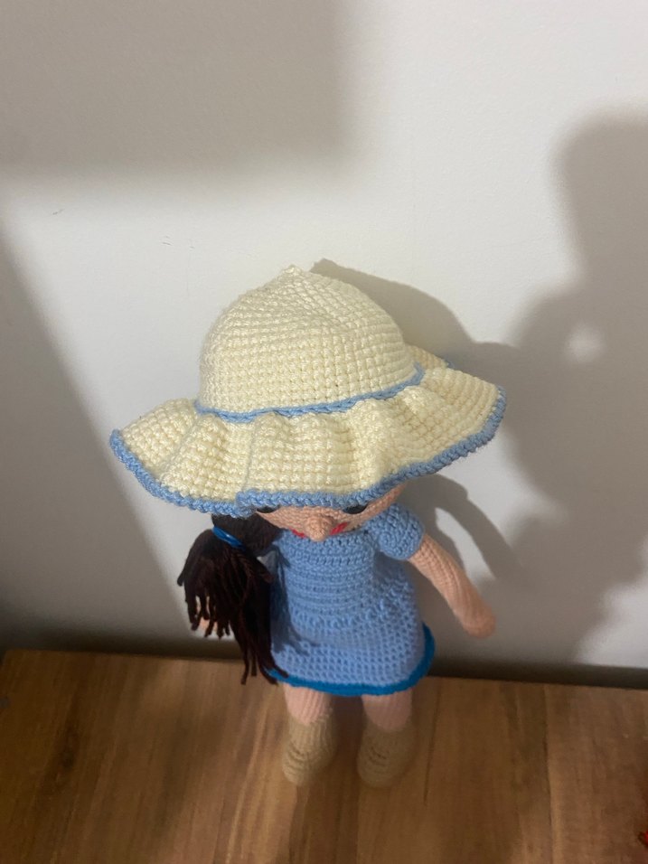 Mavi El Örgüsü Bebek , amigurumi - Görsel 4