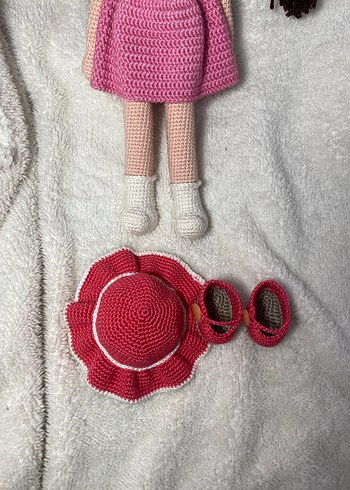 Pembe Örgü Bebek - Görsel 2