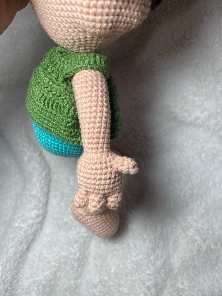 El Örgüsü Taş Devri Çakıl Oyuncak, amigurumi - Görsel 3