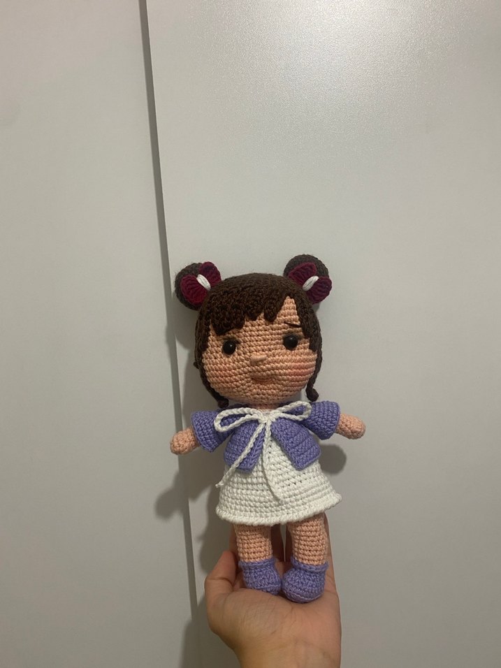 Mor el örgüsü bebek - Görsel 2