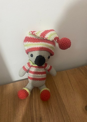 Gri Örgü Koala Peluş Oyuncak - Görsel 2