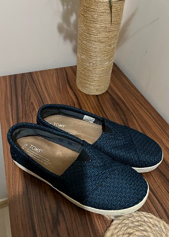 KADIN TOMS Lacivert Denim Espadril Ayakkabı - Görsel 3