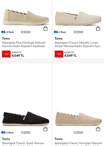 KADIN TOMS Lacivert Denim Espadril Ayakkabı - Görsel 5