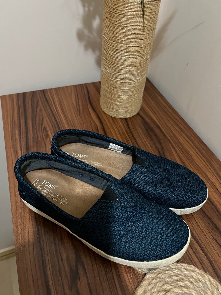 KADIN TOMS Lacivert Denim Espadril Ayakkabı - Görsel 3
