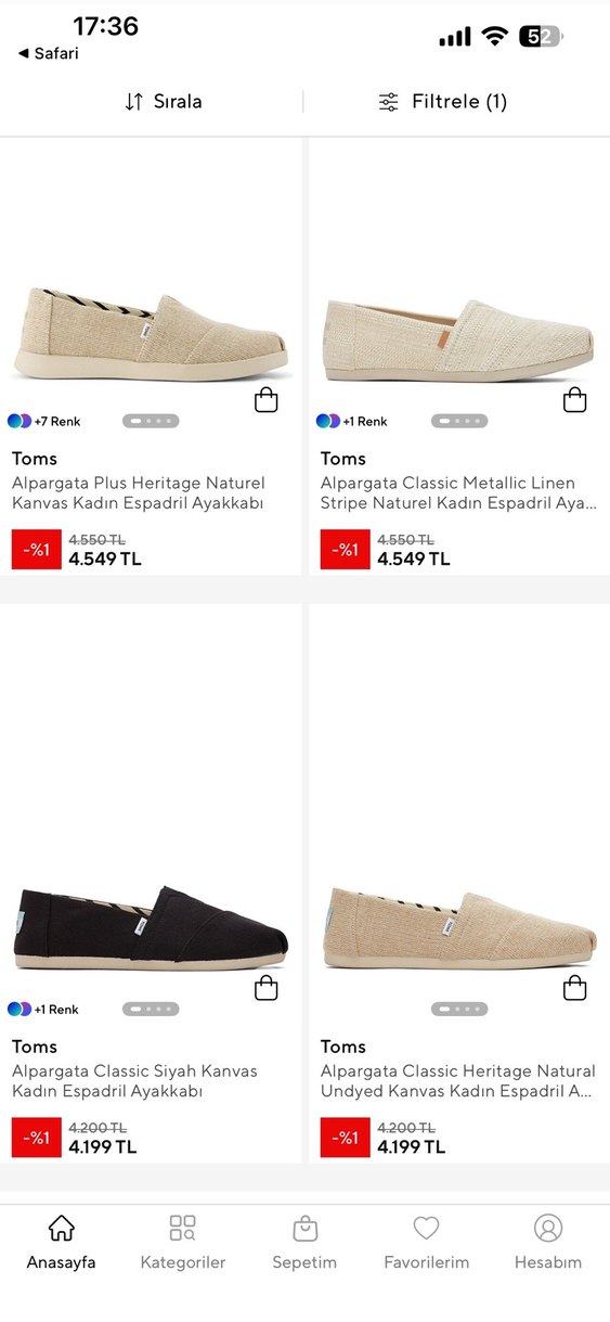 KADIN TOMS Lacivert Denim Espadril Ayakkabı - Görsel 5