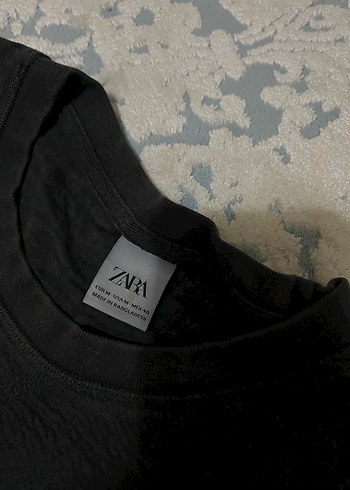 ZARA Erkek Gri Uzun Kollu Sweatshirt - Görsel 3