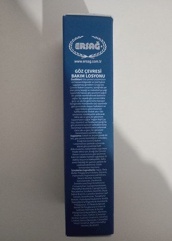 Ersag Göz Çevresi Bakım Losyonu 50ml - Görsel 2
