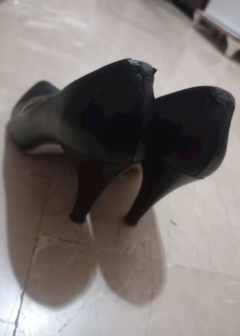 Siyah Kadın Stiletto Topuklu Ayakkabı - Görsel 3