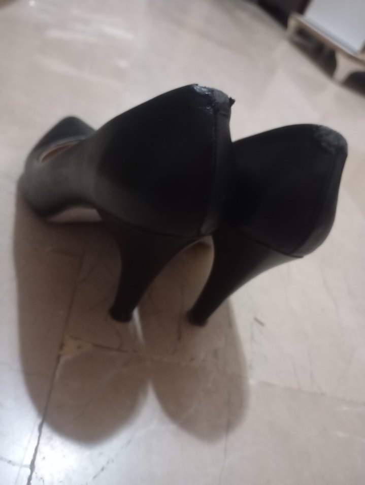 Siyah Kadın Stiletto Topuklu Ayakkabı - Görsel 3