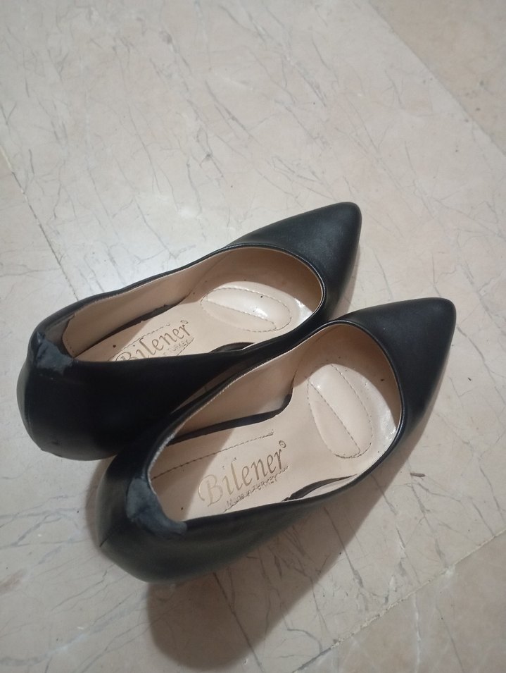 Siyah Kadın Stiletto Topuklu Ayakkabı - Görsel 4