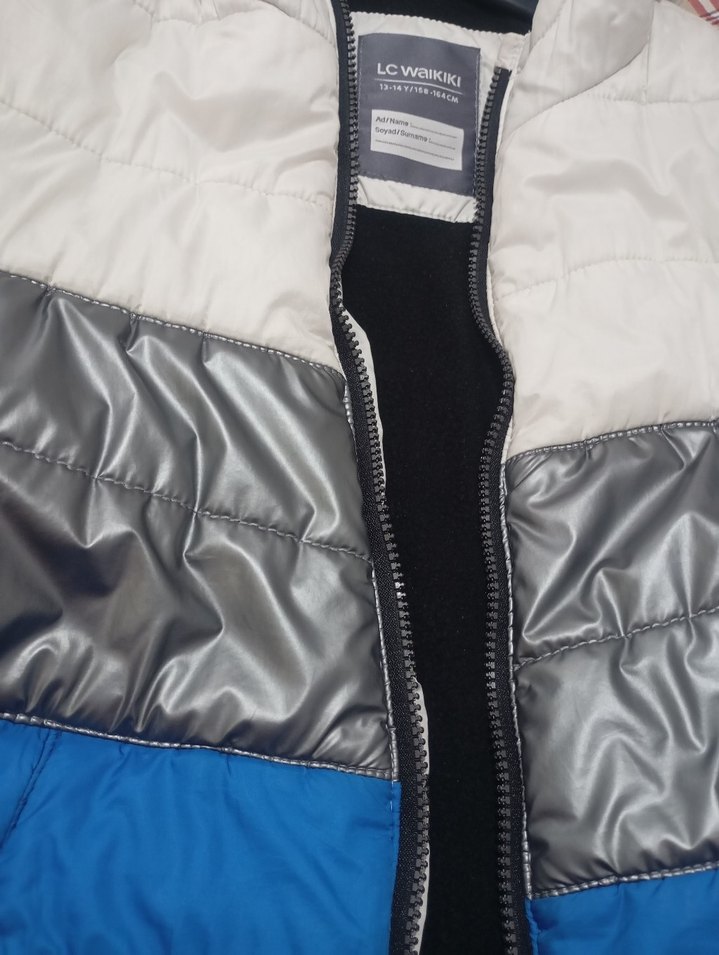 Erkek Çocuk Renk Bloklu Fermuarlı Mont - Görsel 4