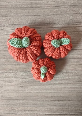 Turuncu Örgü Kabak Dekoru - Görsel 2