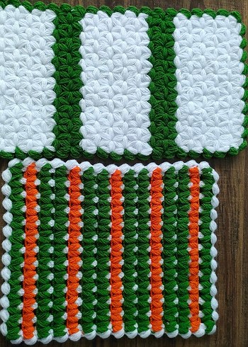 Renkli Örgü Banyo Süngeri - Görsel 2