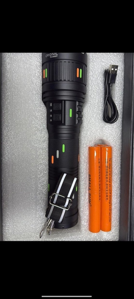 Renkli Alüminyum Alaşımlı Güç Bankası ve El Feneri 3000 lümen - Görsel 2