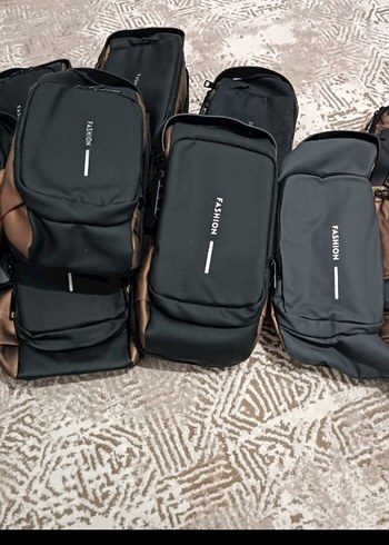 Baskılı Kahverengi Gri Erkek Omuz Çantası - Görsel 3