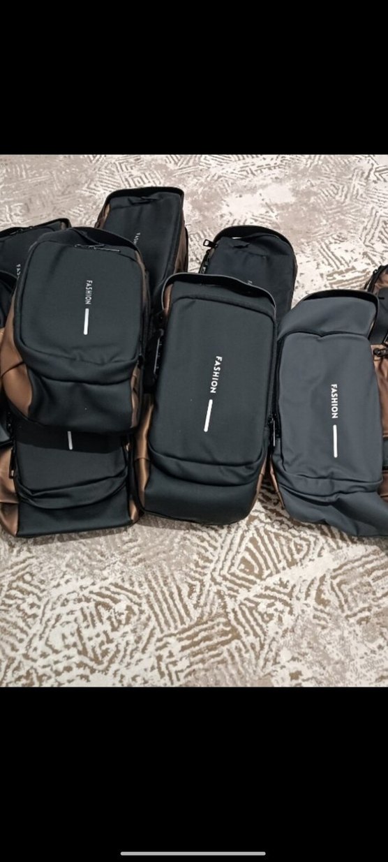 Baskılı Kahverengi Gri Erkek Omuz Çantası - Görsel 3