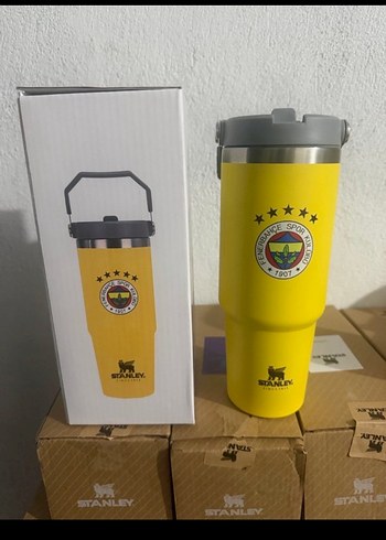 Parlak Kırmızı Galatasaray Termos 887ML - Görsel 2