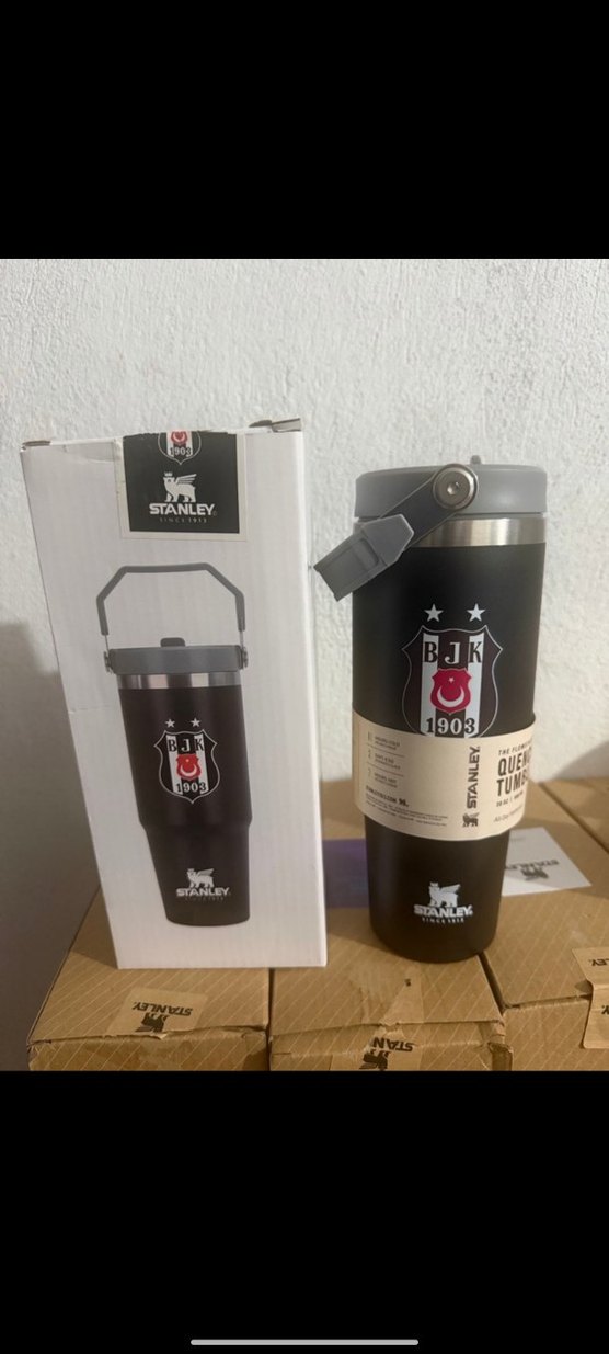 Parlak Kırmızı Galatasaray Termos 887ML - Görsel 3