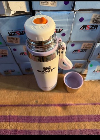 Çocuklar için Pembe Paslanmaz Çelik Termos 700 ML - Görsel 3