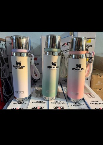 Çocuklar için Pembe Paslanmaz Çelik Termos 700 ML - Görsel 2