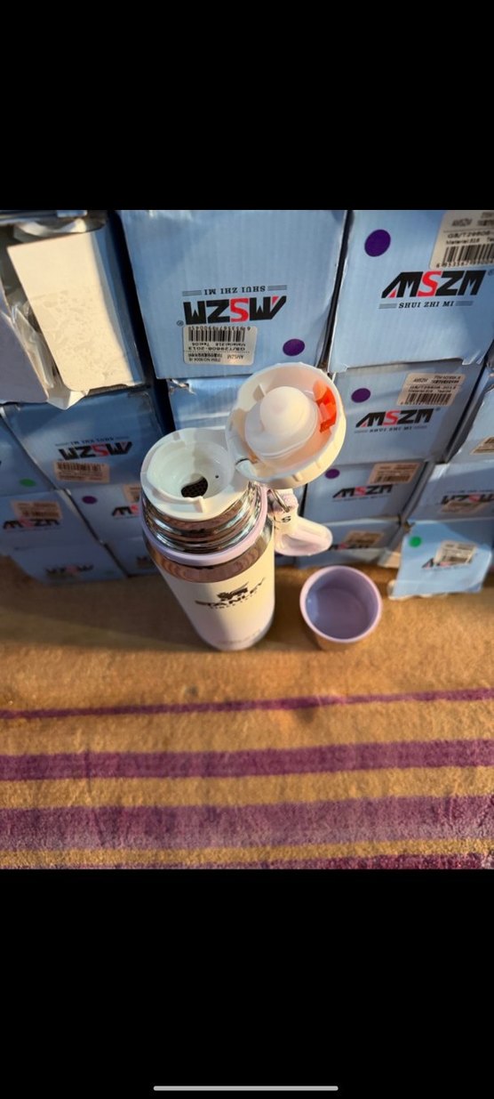 Çocuklar için Pembe Paslanmaz Çelik Termos 700 ML - Görsel 4