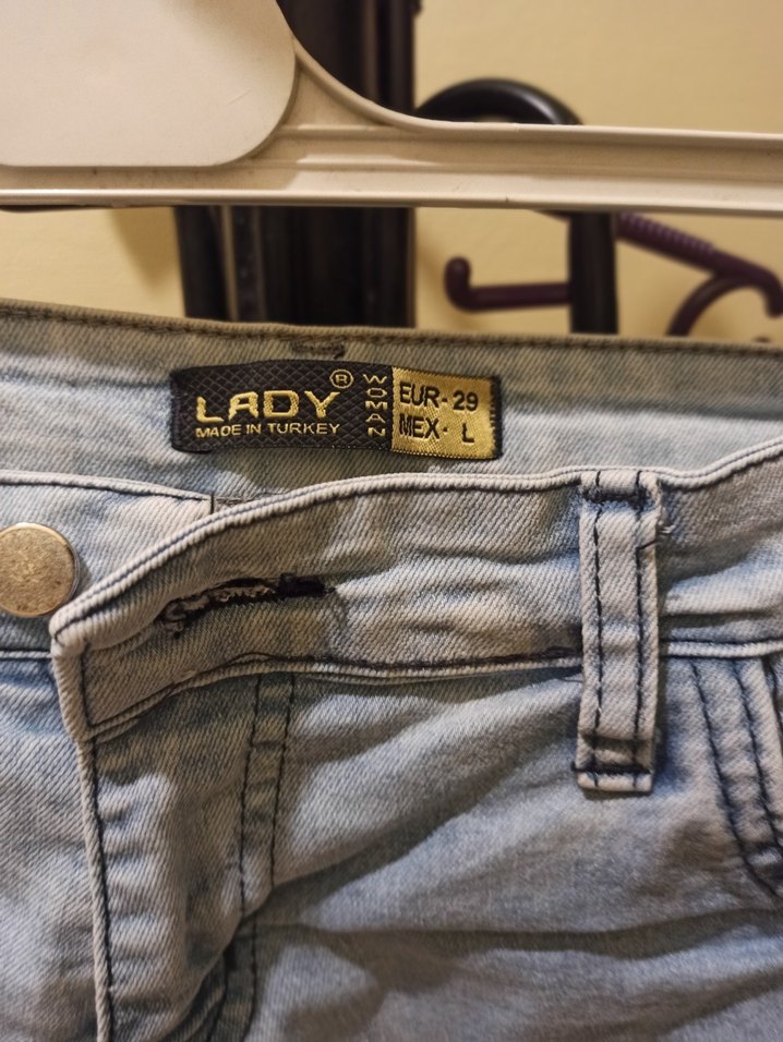 Düğmeli kot Mini Denim Şort - Görsel 2