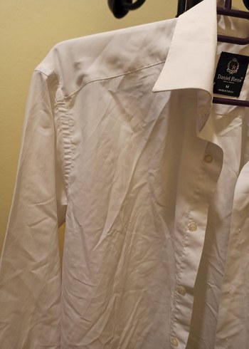 Beyaz Uzun Kollu Keten Erkek Gömlek - Görsel 3