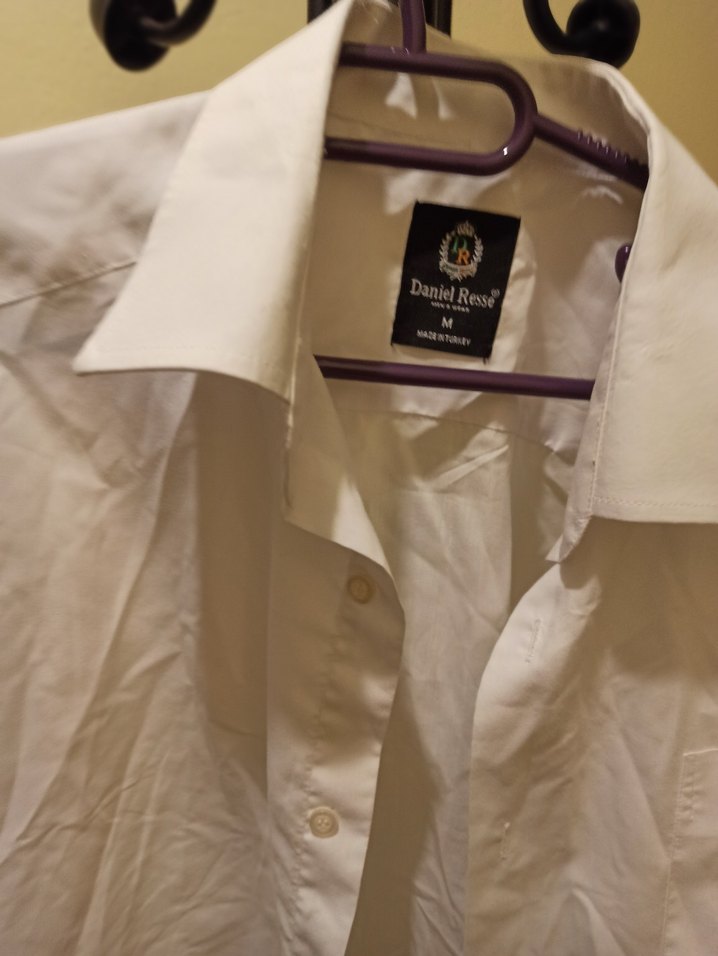 Beyaz Uzun Kollu Keten Erkek Gömlek - Görsel 2