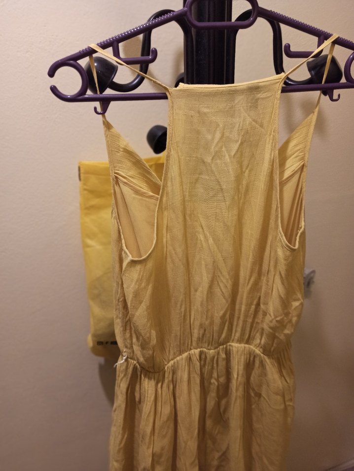 Sarı elbise mango - Görsel 4
