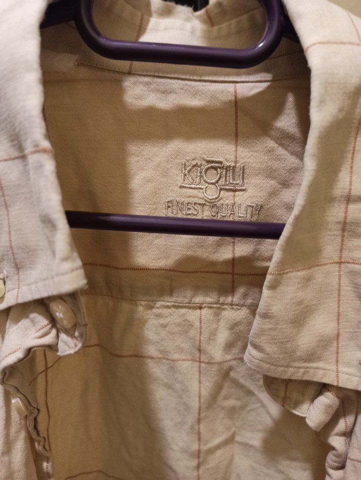 Erkek desenli Keten Gömlek - Görsel 2