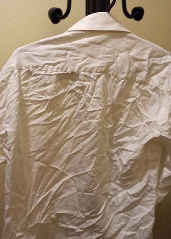 Beyaz Keten Erkek Gömlek - Görsel 4