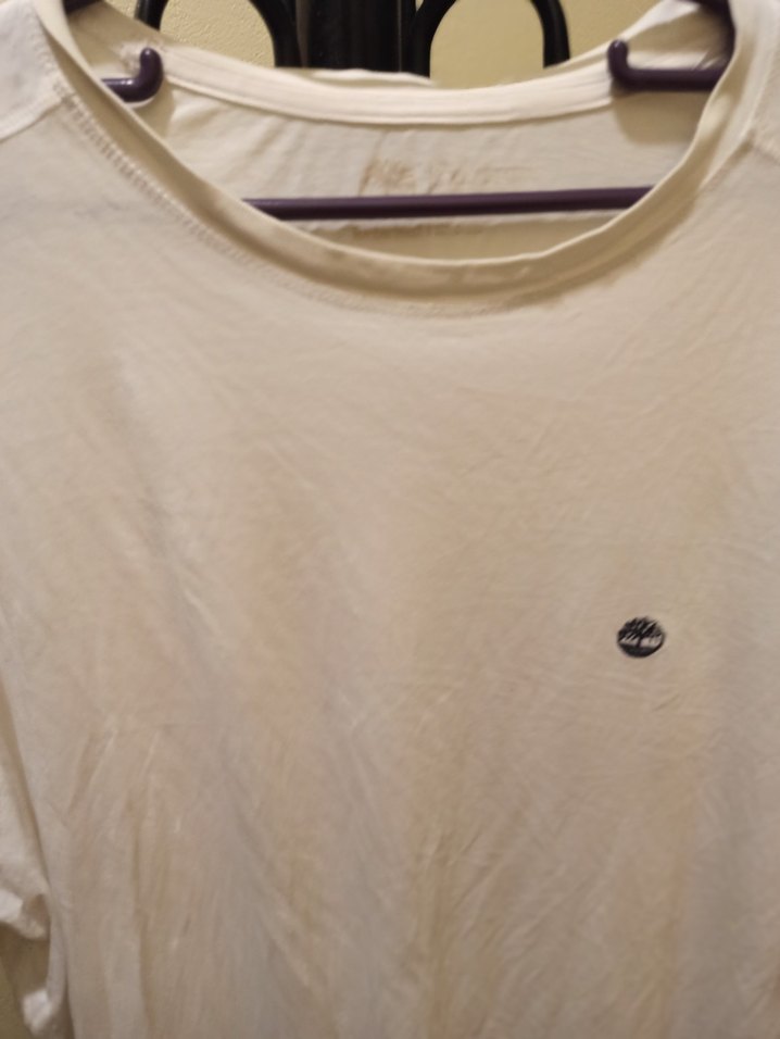 Beyaz Pamuklu Erkek Tişört - Görsel 2