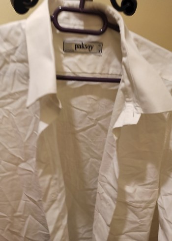 Beyaz Keten Erkek Gömlek - Görsel 2