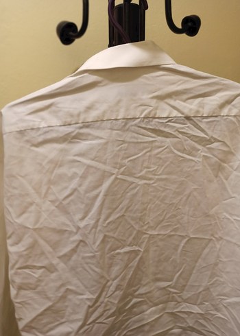 Beyaz Keten Erkek Gömlek - Görsel 3