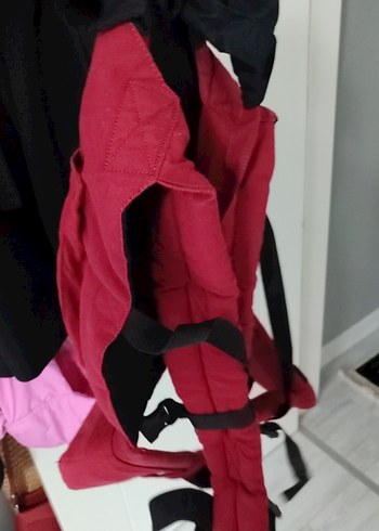 Koyu Kırmızı Bebek Taşıyıcı - Görsel 5