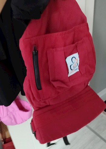 Koyu Kırmızı Bebek Taşıyıcı - Görsel 4