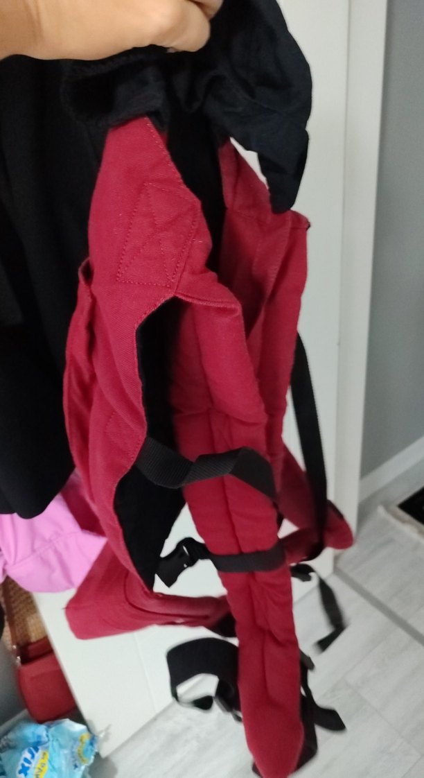 Koyu Kırmızı Bebek Taşıyıcı - Görsel 5