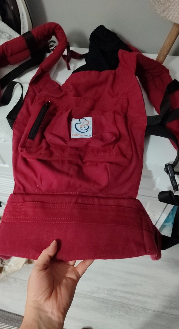 Koyu Kırmızı Bebek Taşıyıcı - Görsel 2