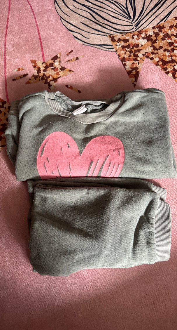 Kalp Desenli Bebek Kız Takımı - Görsel 3