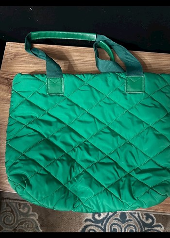 Yeşil Fermuarlı Kadın Omuz Çantası - Görsel 2