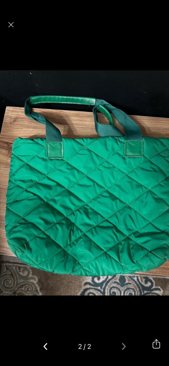 Yeşil Fermuarlı Kadın Omuz Çantası - Görsel 2