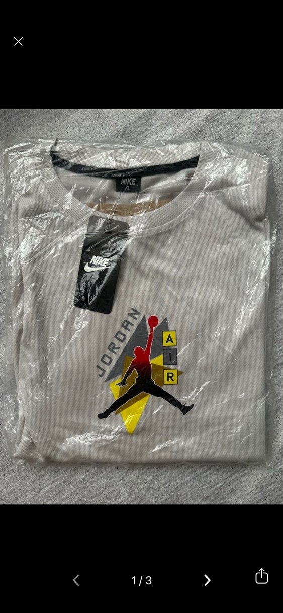 Jordan Baskılı Gri Erkek Tişört - Görsel 2