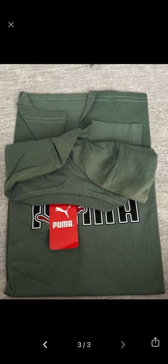 Puma Yeşil Kısa Kollu Erkek Tişört - Görsel 3