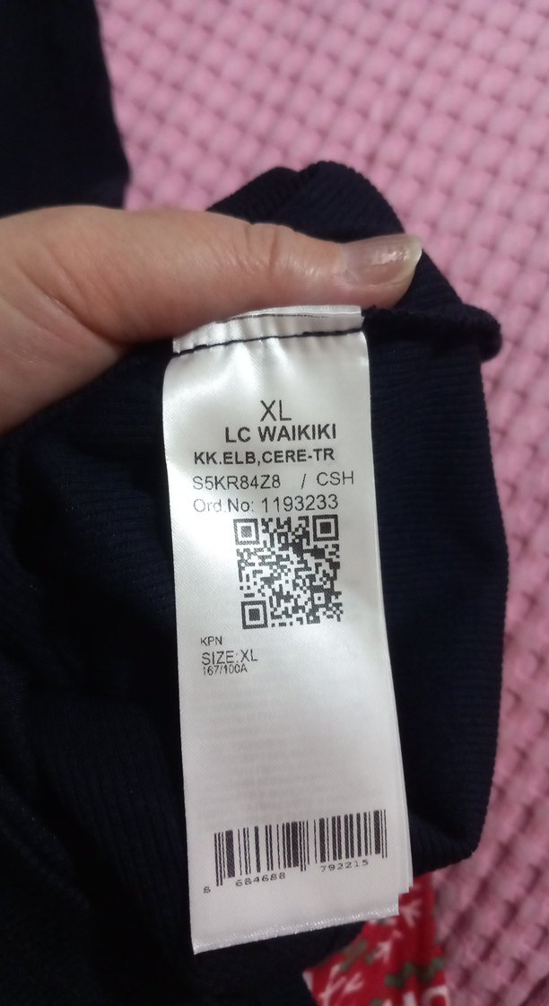 Düğmeli lacivert Uzun Kadın Elbise - Görsel 3