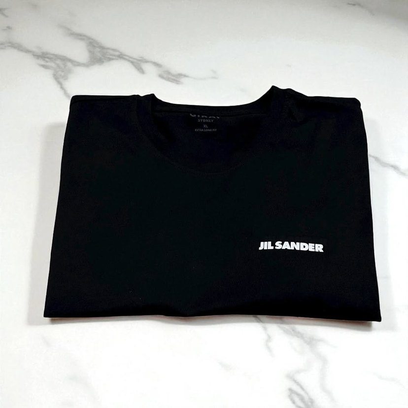 Jil Sander Fit Kalıp Bisiklet Yaka Tshirt - Görsel 4
